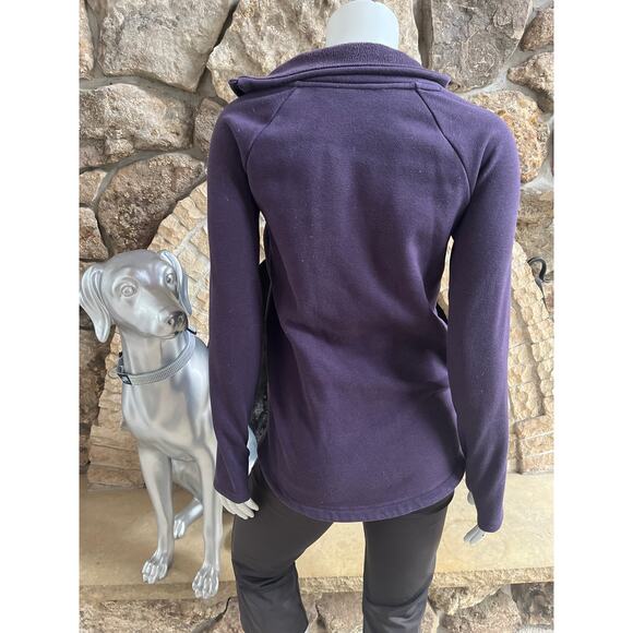 Athleta Fleece Line Cowl Neck Pullover Layered Jacket Women's Size XXS - Picture 3 of 8